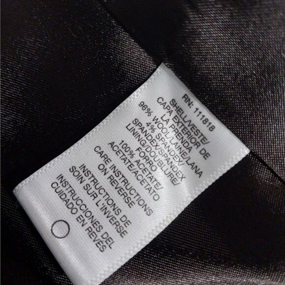 MICHAEL BY MICHAEL KORS! ESPRESSO BROWN WOOL BLEND TAILORED JACKET, BLAZER! SZ 6 - Picture 9 of 10